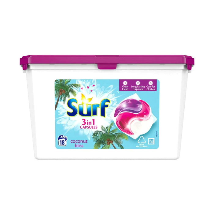 Surf 3in1 Caps Coconut Bliss 18 s