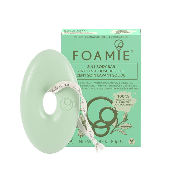 Foamie 2in1 Body Bar Clean & Refresh Peppermint Oil & Green Tea 80 g