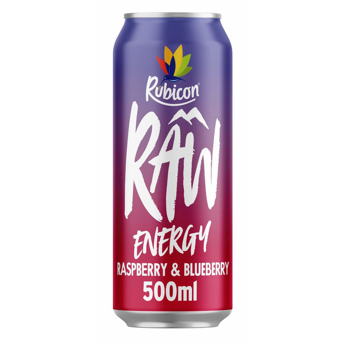 Rubicon Raw Energy Raspberry & Blueberry 500 ml (Box of 12)