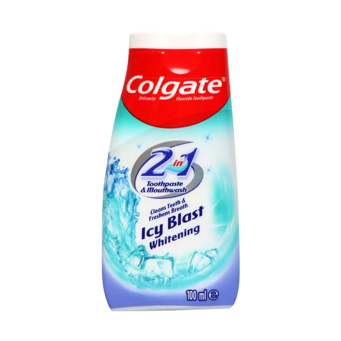 Colgate Icy Blast 2 in 1 Whitening Toothpaste & Mouthwash 100 ml