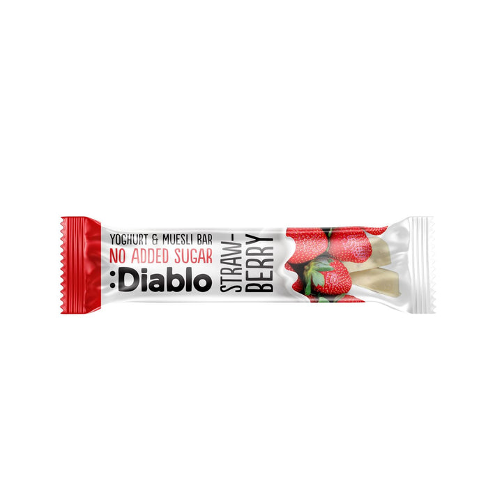 Diablo Yoghurt & Muesli Bar Strawberry 30 g (Box of 32)