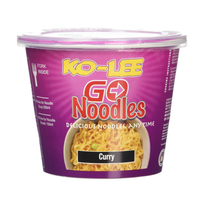 Ko-lee Go Noodles Cup Curry 65 grams  (Box of 6)