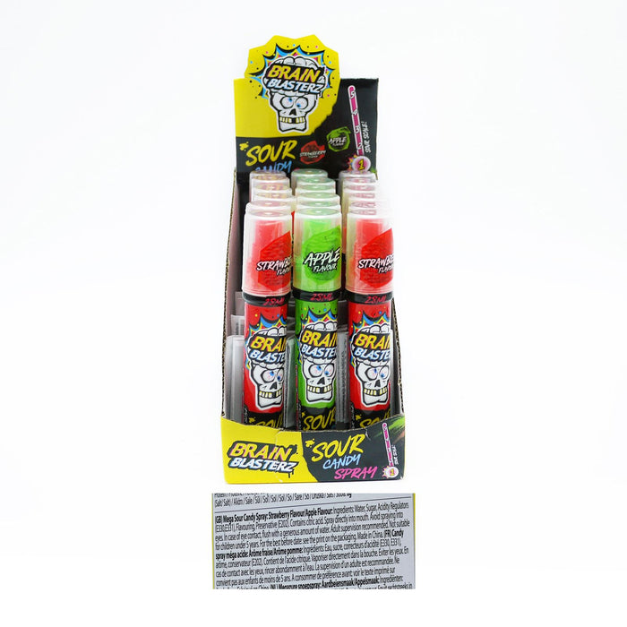 Brain Blasterz Sour Candy Spray Apple & Strawberry Flavor 28 ml (Box of 18)