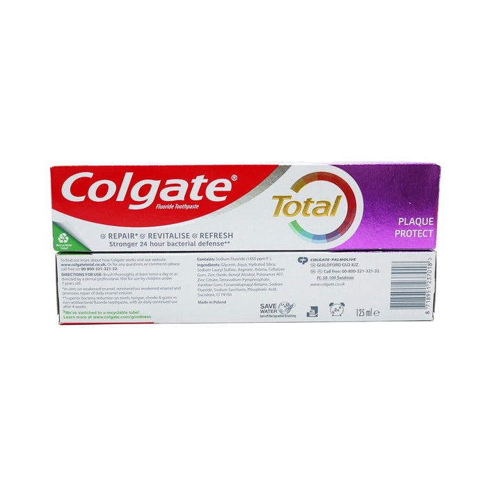 ColgateTotal Plaque Protection Toothpaste 125 ml