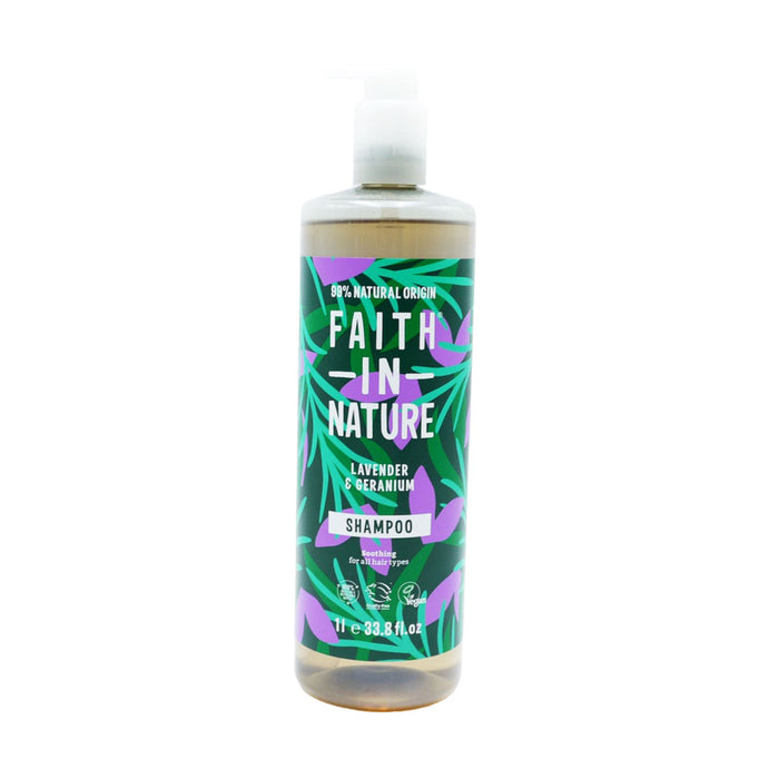 Faith In Nature  Natural Lavender & Geranium Shampoo 1 Liter