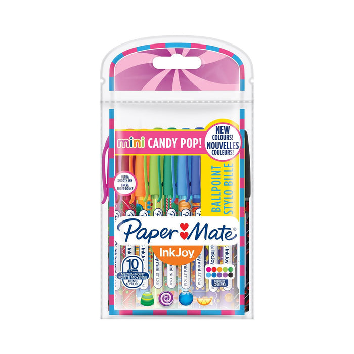 Papermate Pens Ball Point Candy Pop 10  counts