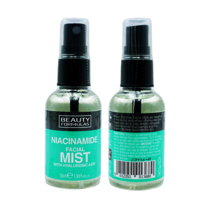 Beauty Formulas Niacinamide with Hyaluronic Acid Facial Mist 50 ml