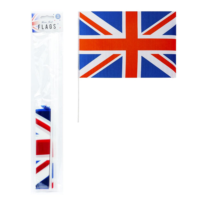Union Jack Flags - 5 Pack