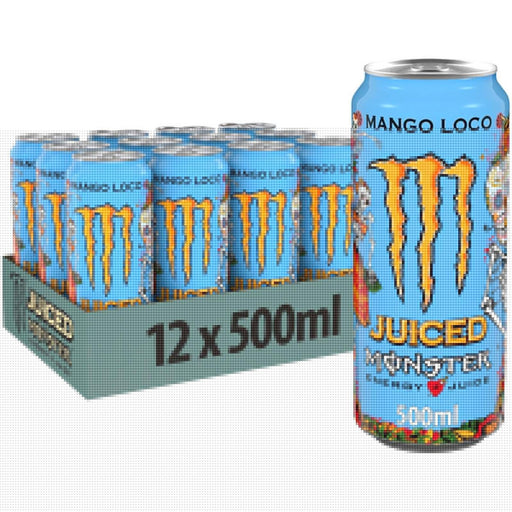 Monster Energy Drink Juiced Mango Loco 500ml (Box of 12) - myShop.co.uk