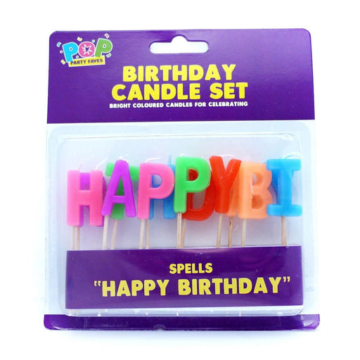 Candles "Happy Birthday" 13 Letters - myShop.co.uk