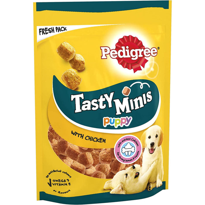 Pedigree Tasty Mini Puppy Treats Chicken 125g (Box of 8)
