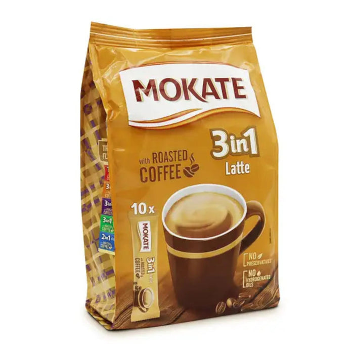 Mokate Coffee Bag Latte Flavour 3 In 1 Sachet 10 Pack (Box of 10)