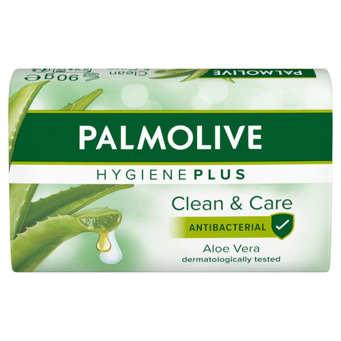 Palmolive Hygiene Plus Clean & Care Aloe Vera Antibacterial Bar Soap 90g