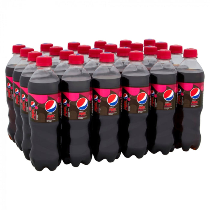 Pepsi Max Cherry Soft Drink Bottle 500ml (Box of 24)