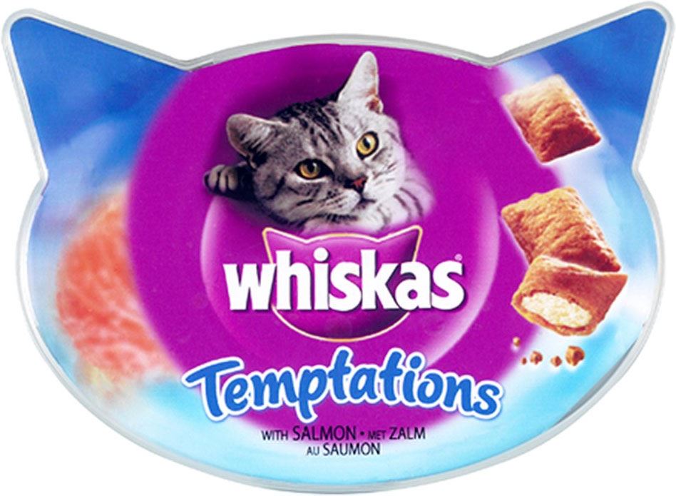 Whiskas Temptations 60g Salmon (Box of 8)