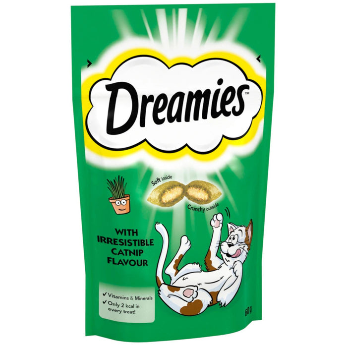 Dreamies Cat Treats Catnip Flavour 60g (Box of 8)