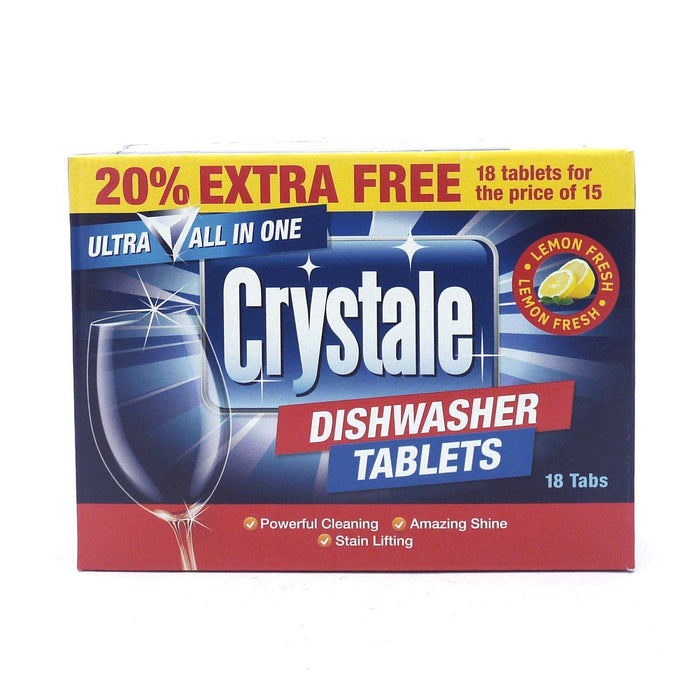 Crystale Dishwasher Tablets 18'S - myShop.co.uk