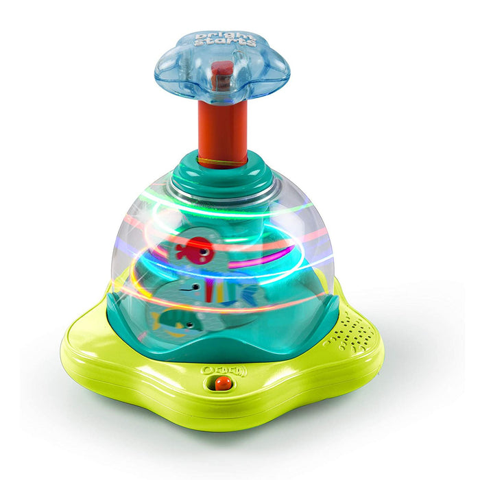 Bright Starts Press & Glow Spinner Cause & Effect Musical Toy