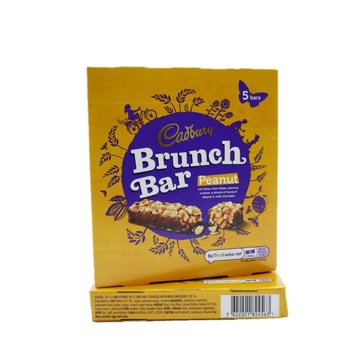 Cadbury Brunch Bar Peanut 5 Pack 160g (Box of 8)