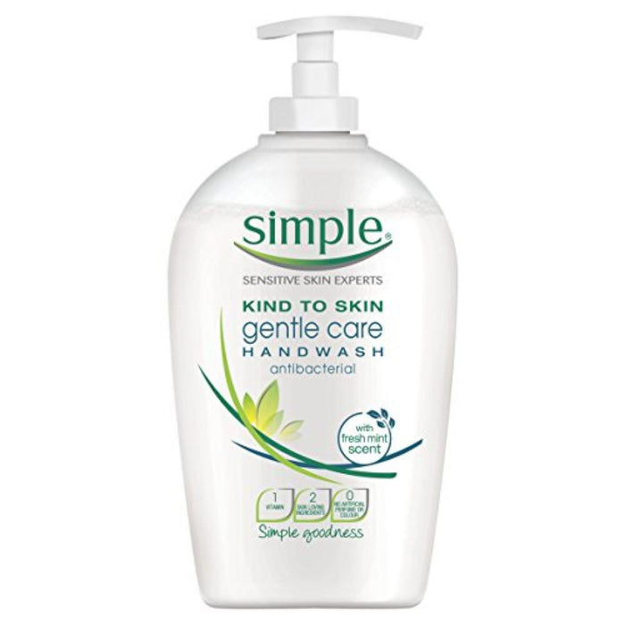 Simple Kind To Skin Gentle Care Antibacterial Hand Wash (Pump) 250ml