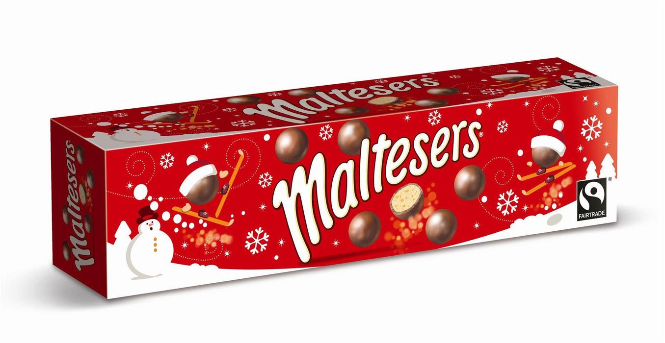 Maltesers Christmas Chocolate Tube 75g (Box of 18)
