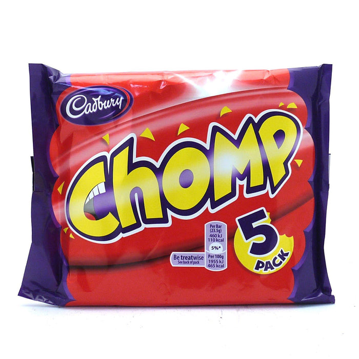 Cadbury Chomp 23.5g (18 Packs of 5, Total 90)
