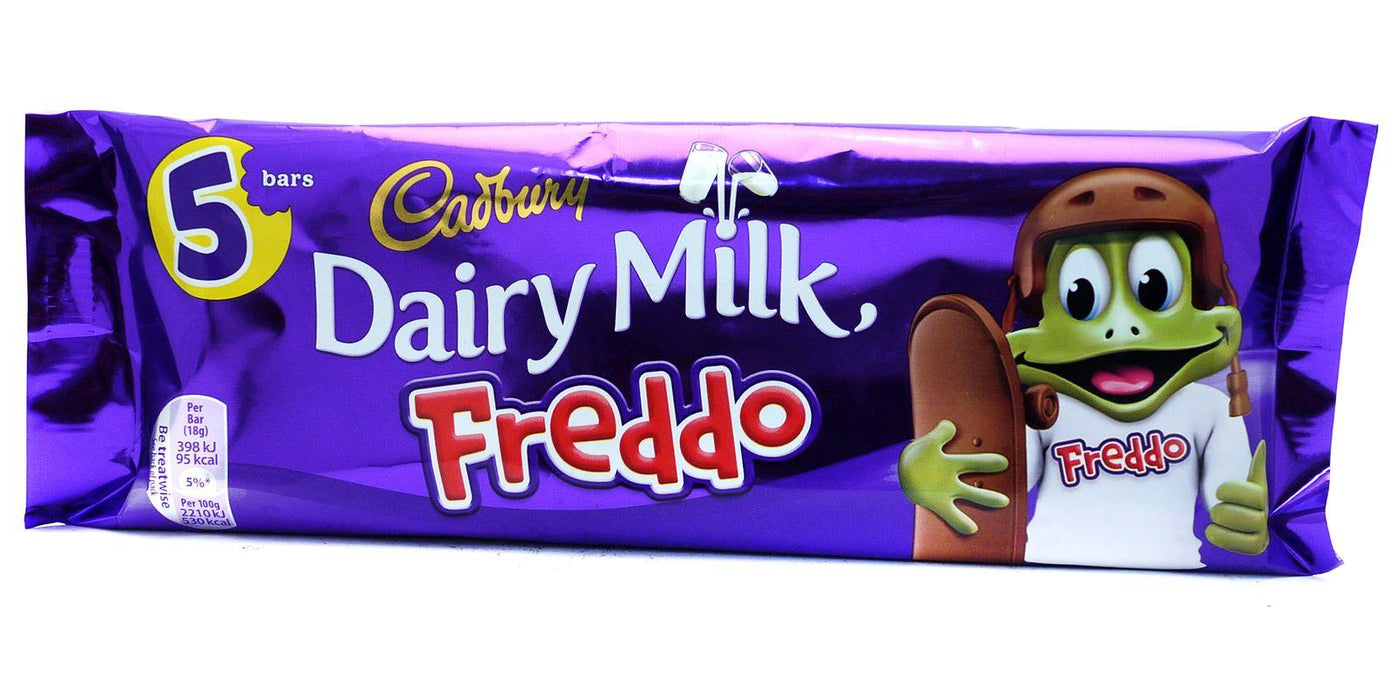 Cadbury Dairy Milk Freddo 90g (30 Packs of 5, Total 150)