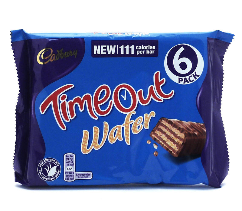 Cadbury Time Out Wafer 20.2g (13 Packs of 6, Total 78)