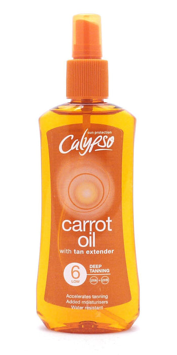 Calypso Sun Protection Carrot oil with Tan Extender SPF6 200ml