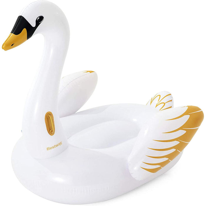 Bestway Inflatable Luxury Swan Ride-On Swimming Pool Float White