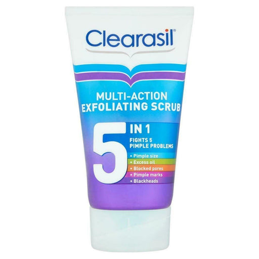 Clearasil 5 in 1 Multi-Action Exfoliating Scrub 150ml - myShop.co.uk