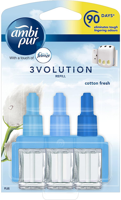 Ambi Pur 3volution Refill - Cotton Fresh with Febreze 20ml