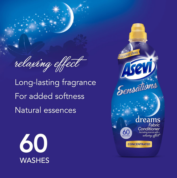 Asevi Sensations Dreams Laundry Fabric Conditioner (1.32L)