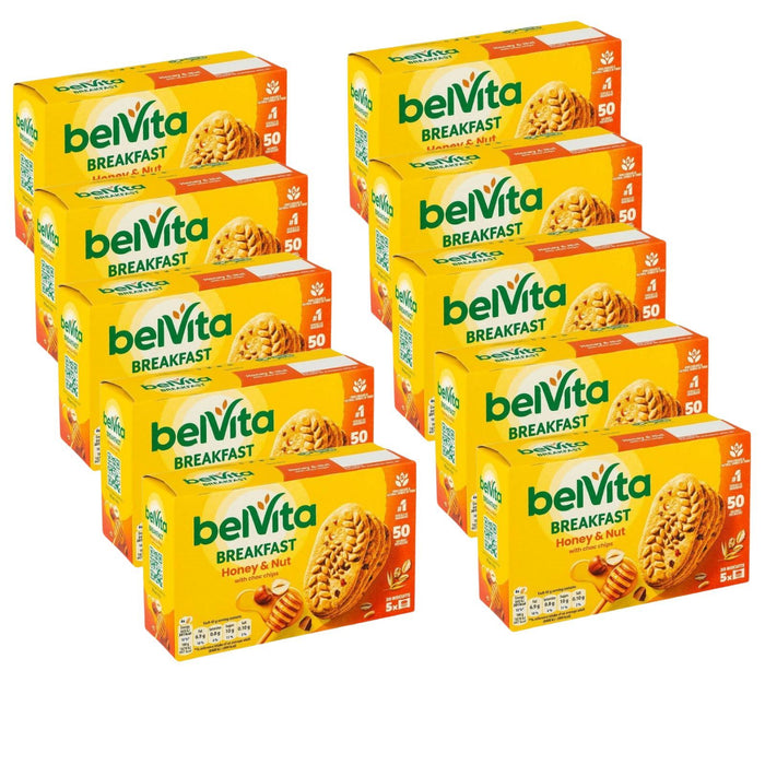 BELVITA HONEY & NUT BREAKFAST BISCUITS 225G (Box of 10)