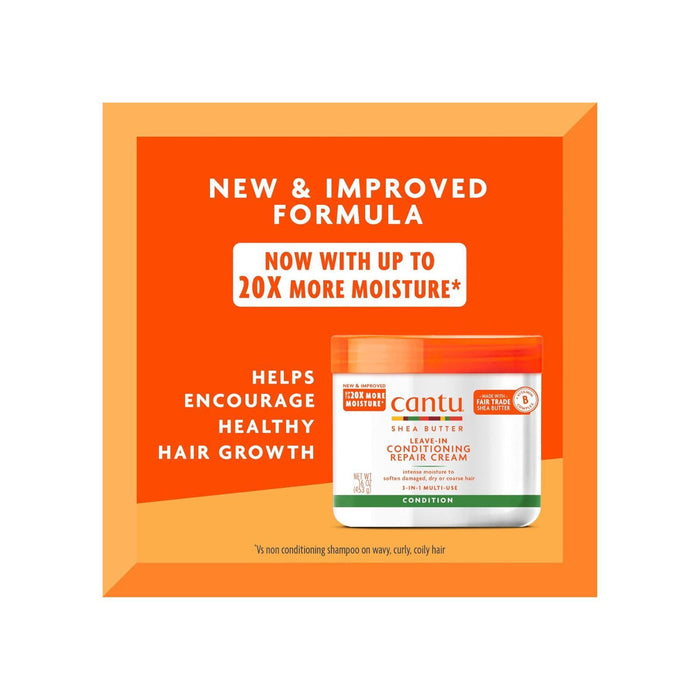 Cantu Leave-In Conditioning Repair Cream with Shea Butter, 453g