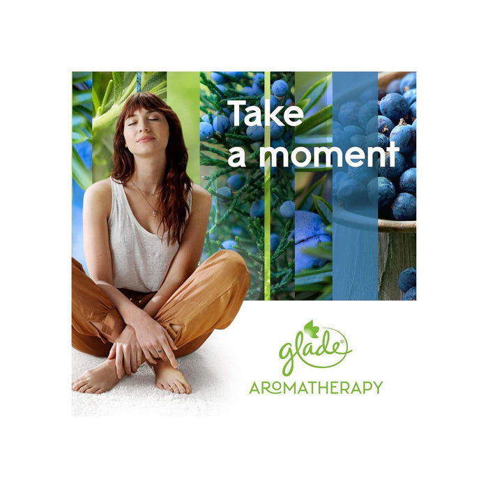 Glade Aromatherapy Reed Diffusers, Essential Oils Diffuser with Refreshing Fragrance, Refreshing Energy with Rosemary & Juniper, 80ml