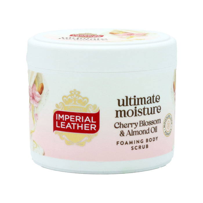 Imperial Leather Ultimate Moisture Cherry Blossom & Almond Oil Foaming Exfoliating Body Scrub, 225ml