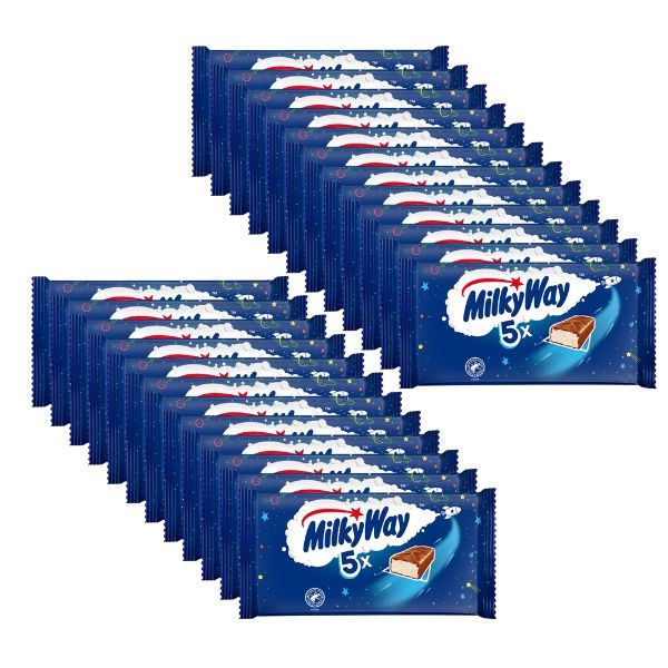 Milky Way Milk Chocolate Bars, 5 Pack (24 x 107.5g)