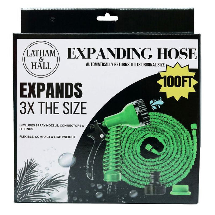 Latham & Hall 100FT Expanding Garden Hose Pipe