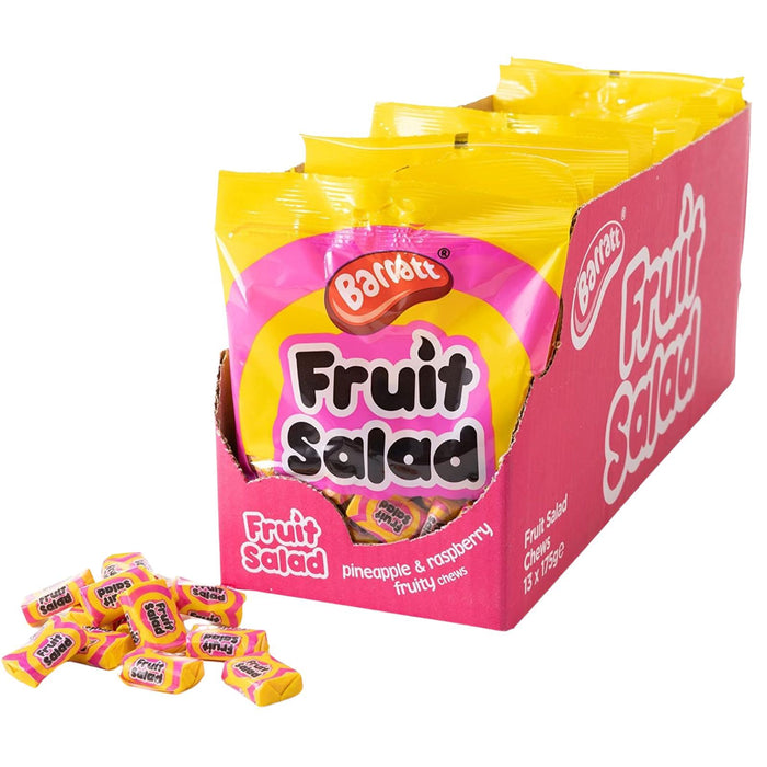Barratt Fruit Salad Chews 175g Bag (Box of 13)