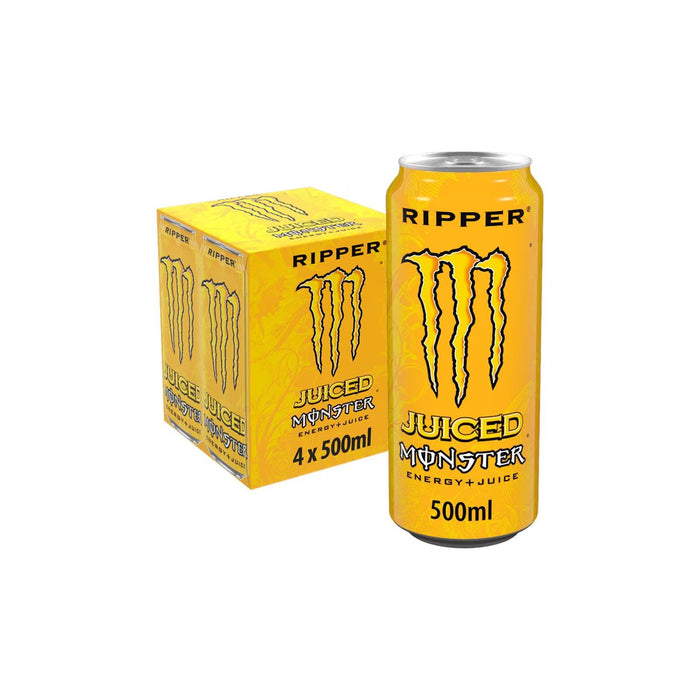 Monster Energy Juiced Ripper 500ml 4pk (Box of 6, 24 Cans in total)