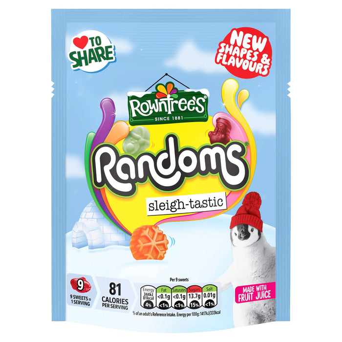 Rowntree's Randoms Sleigh-tastic Festive Sweets (9 x 130g)