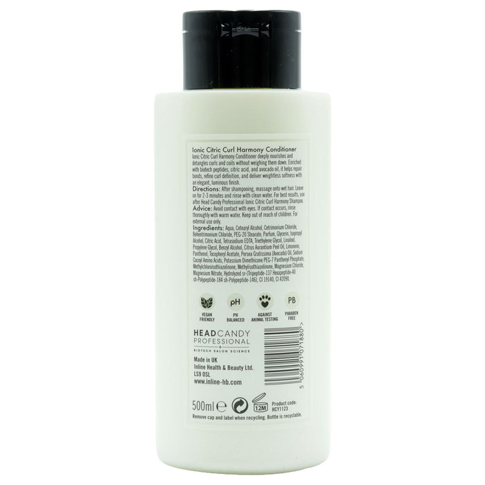 Head Candy Professional Ionic Citric Curl Harmony Conditioner (500ml)