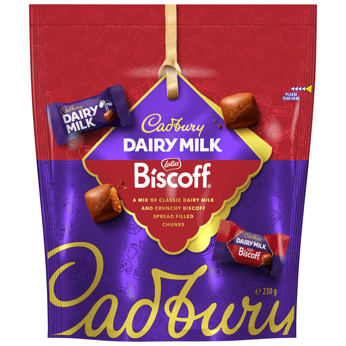 Cadbury Dairy Milk Chocolate Lotus Biscoff Pouch (8 x 230g)