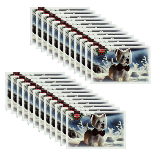 Highland Speciality Christmas Scottish Shortbread Assortment Westie Bow Tie In Snow (24 x 200g)