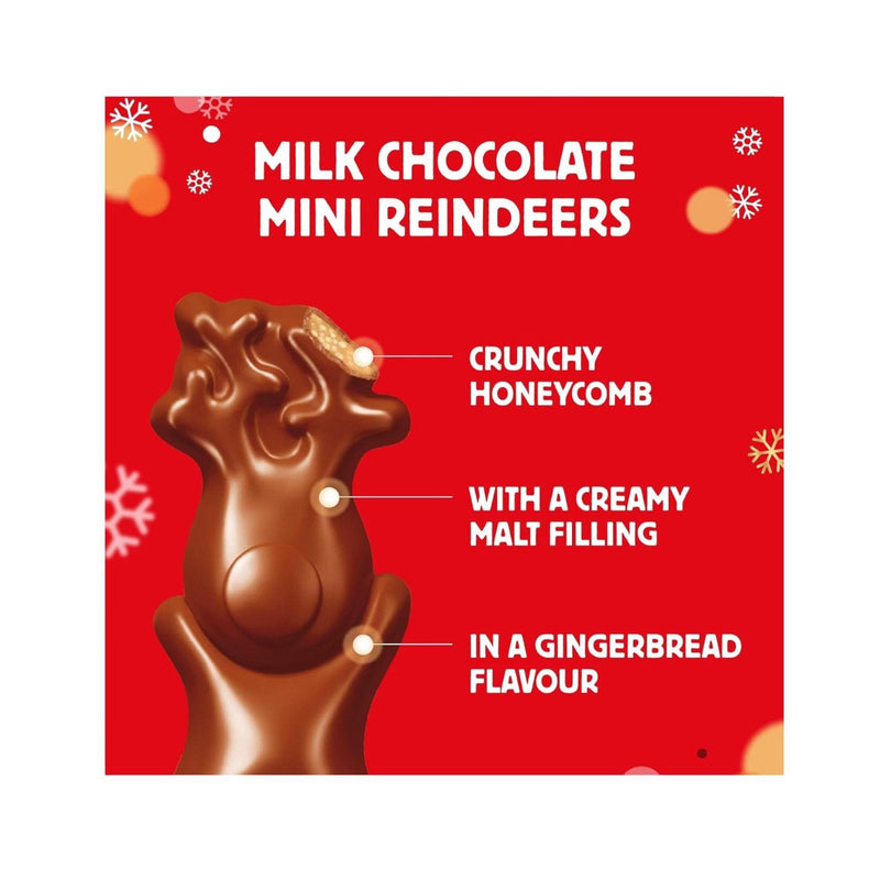 24x Maltesers Gingerbread Flavour Mini Reindeers, Milk Chocolate, 59g - image 3
