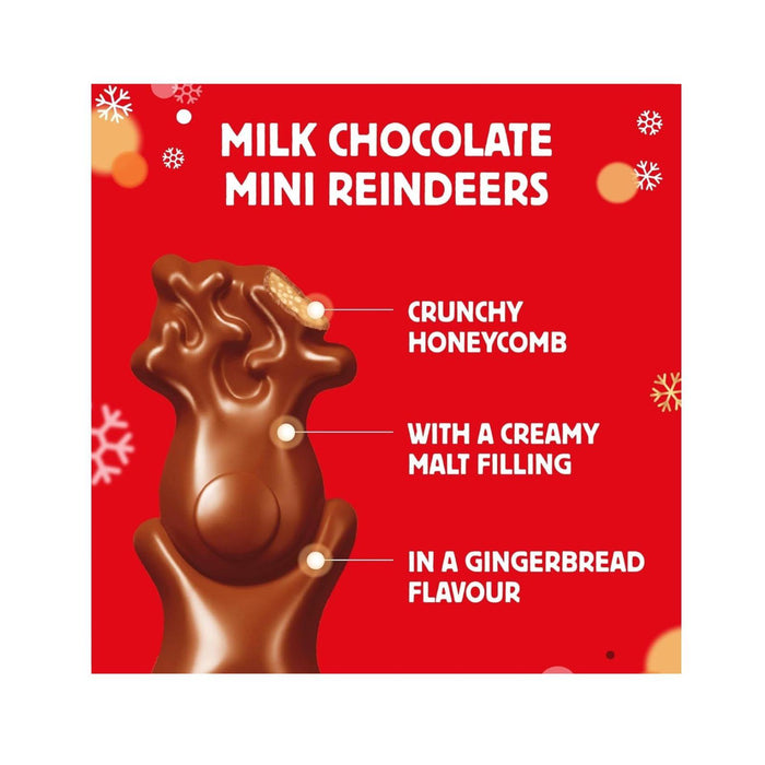 24x Maltesers Gingerbread Flavour Mini Reindeers, Milk Chocolate, 59g