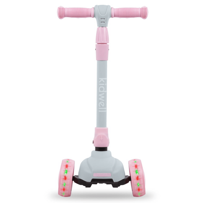 Kidwell 3 Wheeled Light Up Balance Scooter Jax (Gray/Pink)