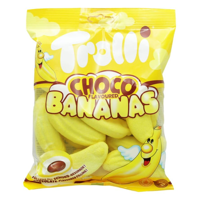 Trolli Choco Flavoured Bananas Gummy Candy (8 x 150g)