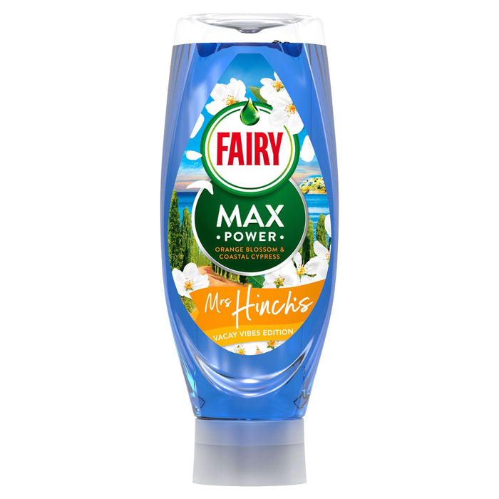 Fairy Max Power Mrs Hinchs Vacay Vibes Orange Blossom & Coastal Cypress Washing Up Liquid 640 ml